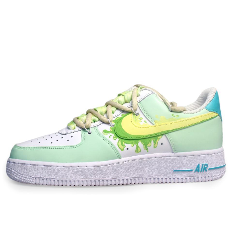 Nike Air Force 1 Ice Cream Slip-Resistant Quick Dry Low-Top Skateboard Shoes Men's White Green