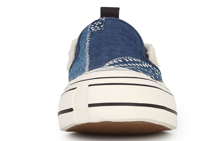 INK·CHEN x VESSEL Slip On Low-Top Canvas Shoes Unisex Blue купить в интернет-магазине Yoocart с быстрой доставкой по России.