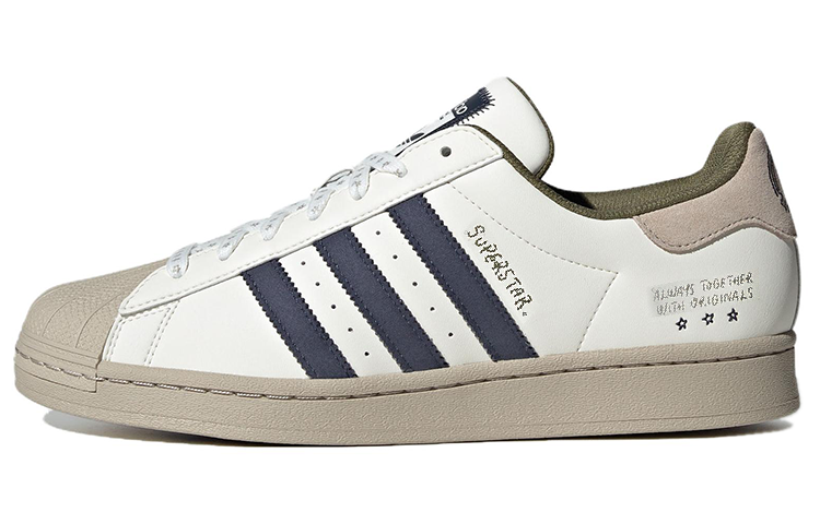 Adidas Originals Superstar 'White Beige Navy'