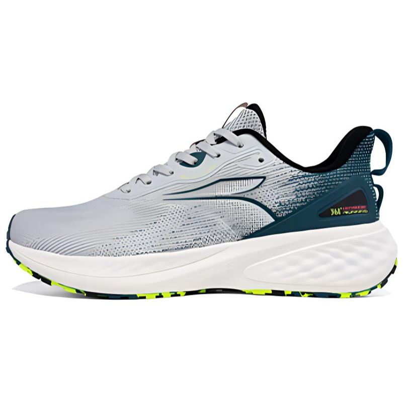 361° Cushioning Wear-Resistant Low-Top Running Shoes Men's Gray Green