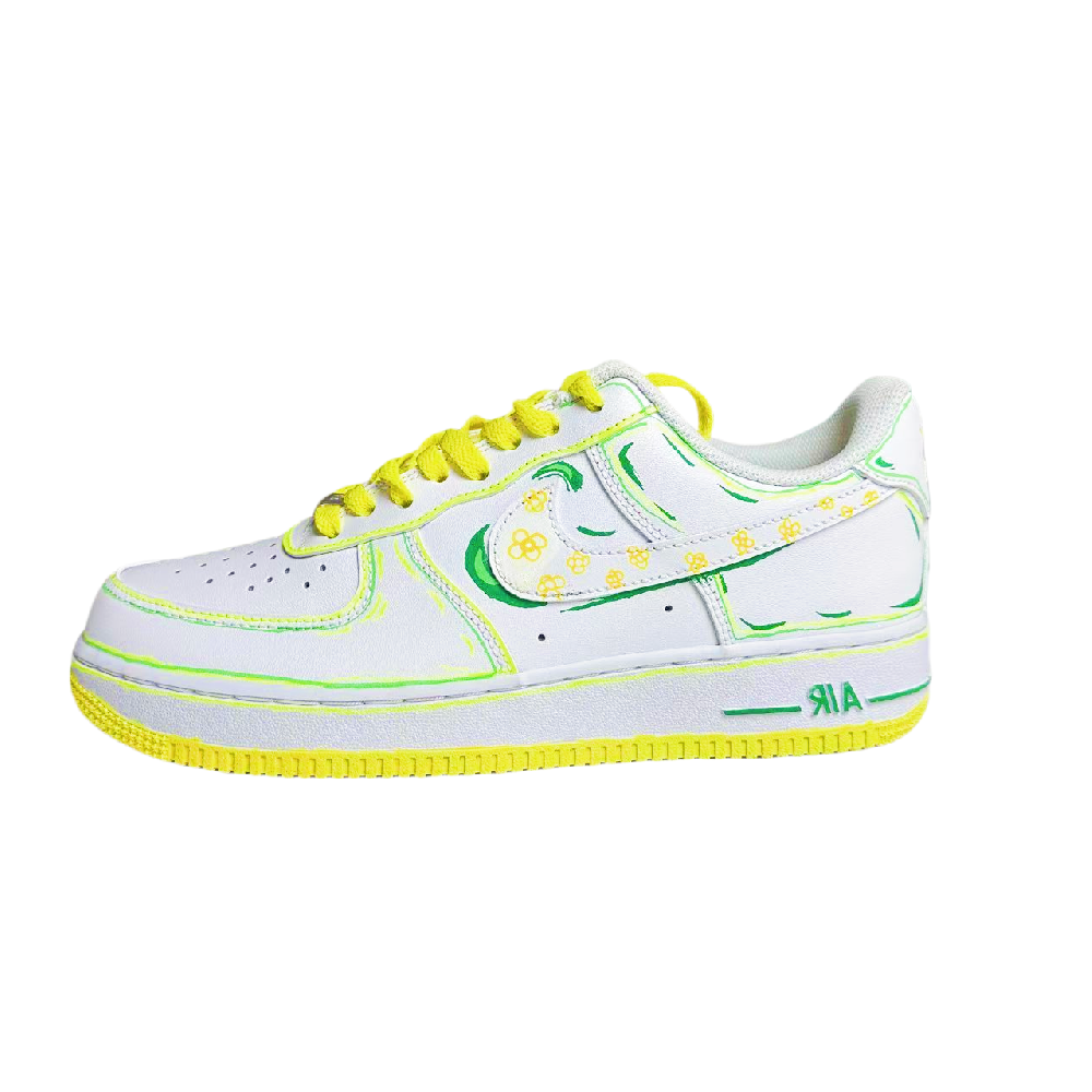 Nike Air Force 1 LE Slip Resistant Cushioning Abrasion Resistant Low Top Skateboard Shoes Unisex White
