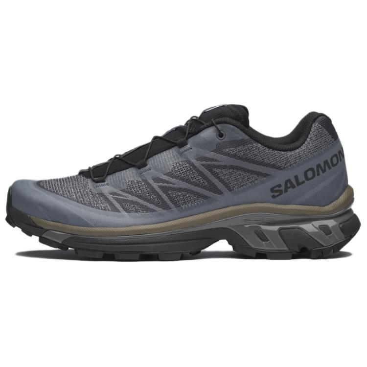 SALOMON XT 6 Abrasion Resistant Breathable Support Low Top Outdoor Shoes Unisex Blue Gray