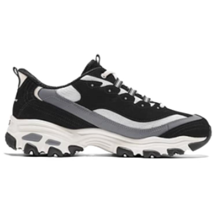 Skechers Slip ins Cushioning, Breathable, Height Increasing Low Top Chunky Sneakers Men's Black White Gray купить в интернет-магазине Yoocart с быстрой доставкой по России.