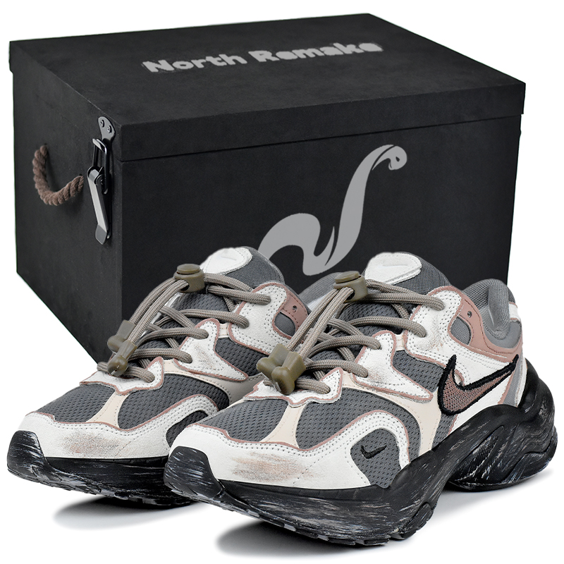 Nike AL8 Abrasion Resistant Slip Resistant Low top Casual Shoes Women's Gray Pink
