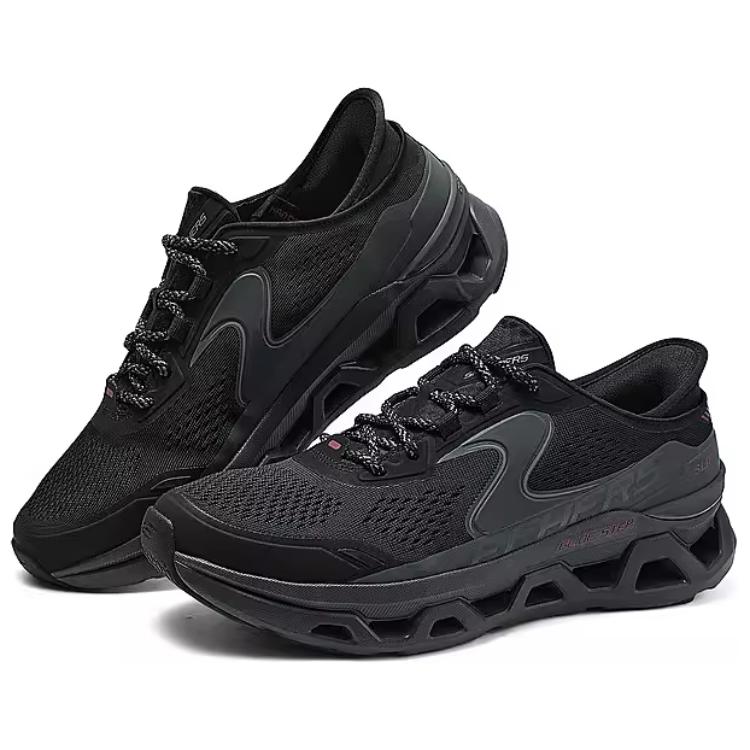 Skechers Glide Step Altus Cushioning Low top Running Shoes Men's Black купить в интернет-магазине Yoocart с быстрой доставкой по России.