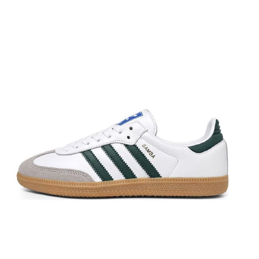 Adidas Originals SAMBA OG Anti-Slip Wear-Resistant Low-Top Skateboard Shoes Unisex Brown Yellow