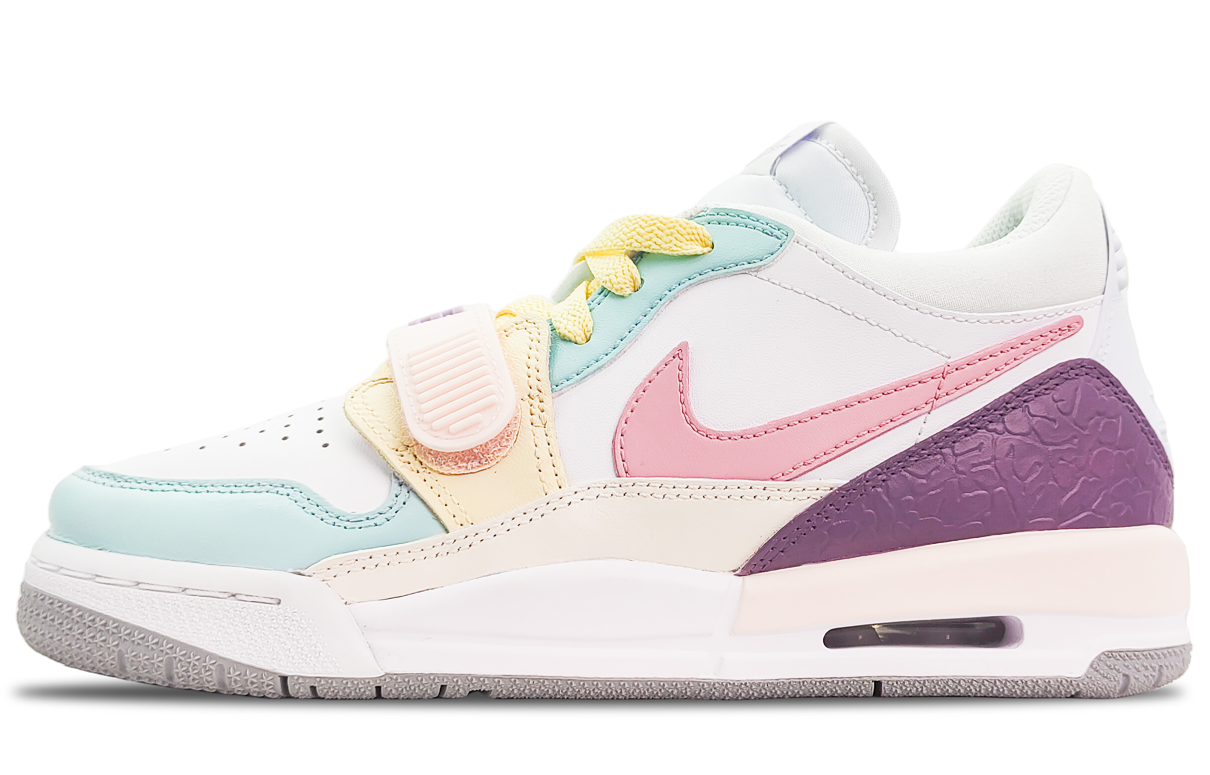 Jordan Legacy 312 Mid-Top Vintage Basketball Shoes GS Pink White