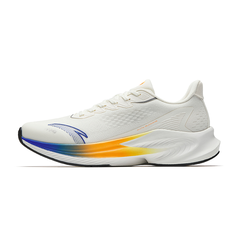 Anta Stinger 6 Wear resistant And Lightweight Low Top Casual Running Shoes Men's White Blue