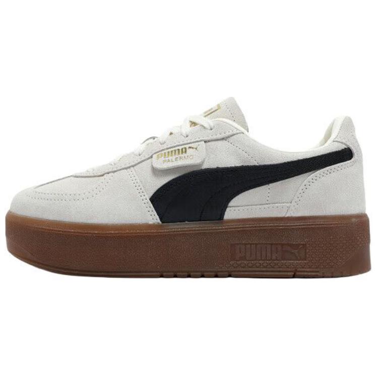 PUMA Palermo Anti-Slip Wear-Resistant Low-Top Skateboard Shoes Women's Ecru