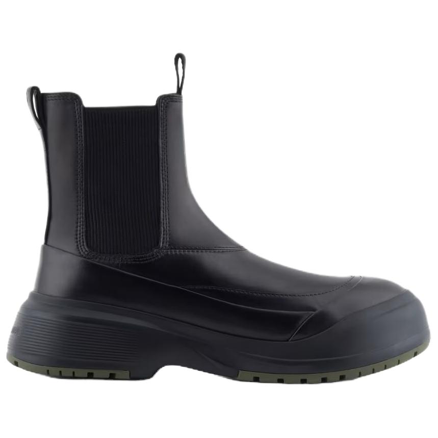 EMPORIO ARMANI Short Chelsea Boots 5.5cm Men's Black