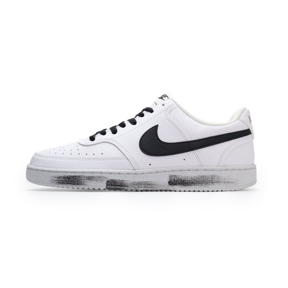 Nike Court Vision 1 Anti-Slip Wear-Resistant Low-Top Skateboard Shoes Men's Black White