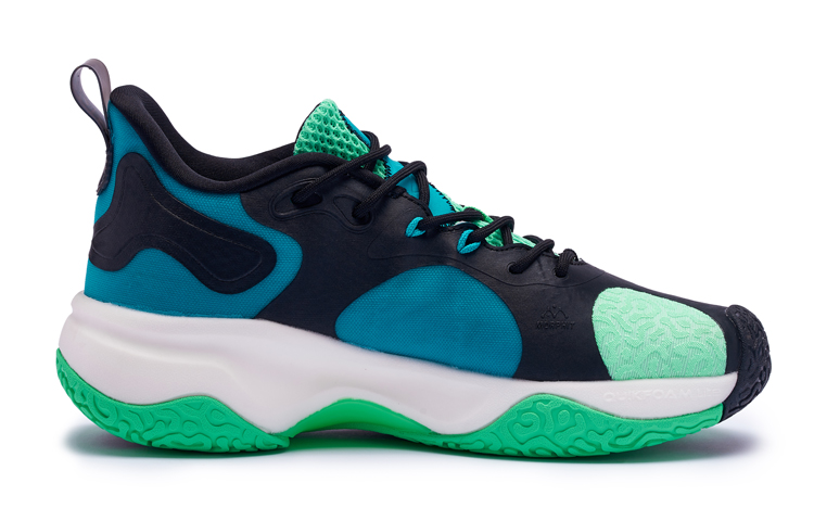 361° LAVA 2.0 Ignite On Touch Cushioning Wear-Resistant Low-Top Performance Basketball Shoes Men's Turquoise