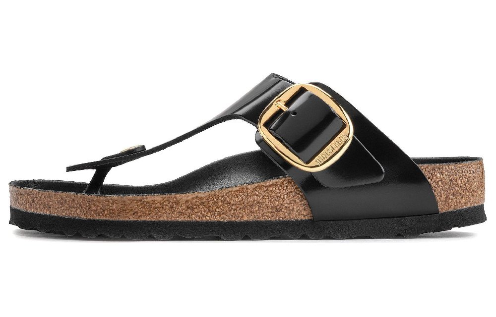 Birkenstock Gizeh Logo engraved Leather Sandals