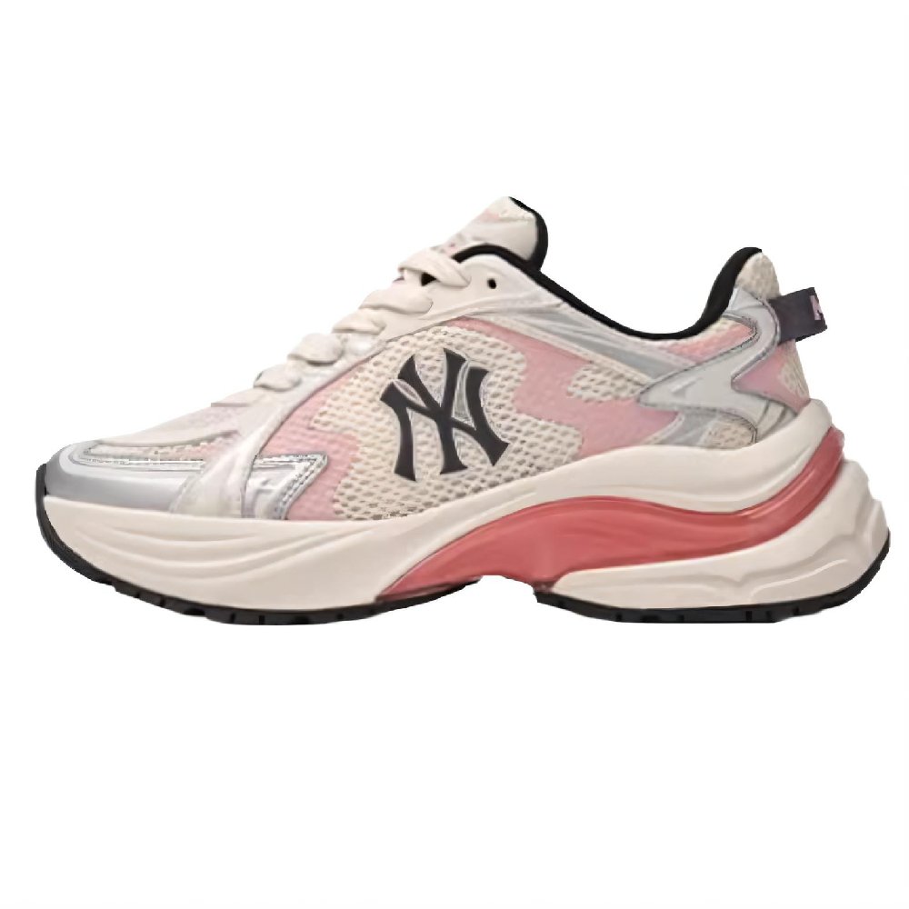 MLB Curve Runner Wear-resistant And Lightweight Low-Top Chunky Sneakers Unisex Pink