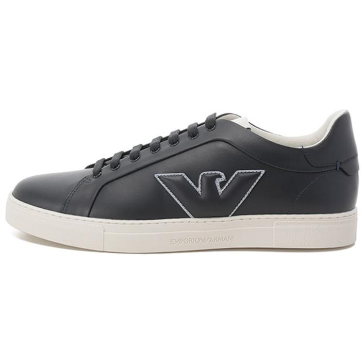 EMPORIO ARMANI Low Top Skateboard Shoes 2.5cm Men's Blue