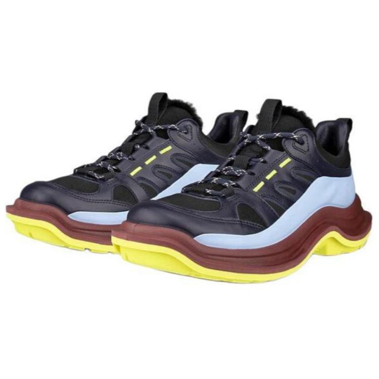 Ecco Anti Slip Wear Resistant Low Top Casual Shoes Women's Black Blue купить в интернет-магазине Yoocart с быстрой доставкой по России.
