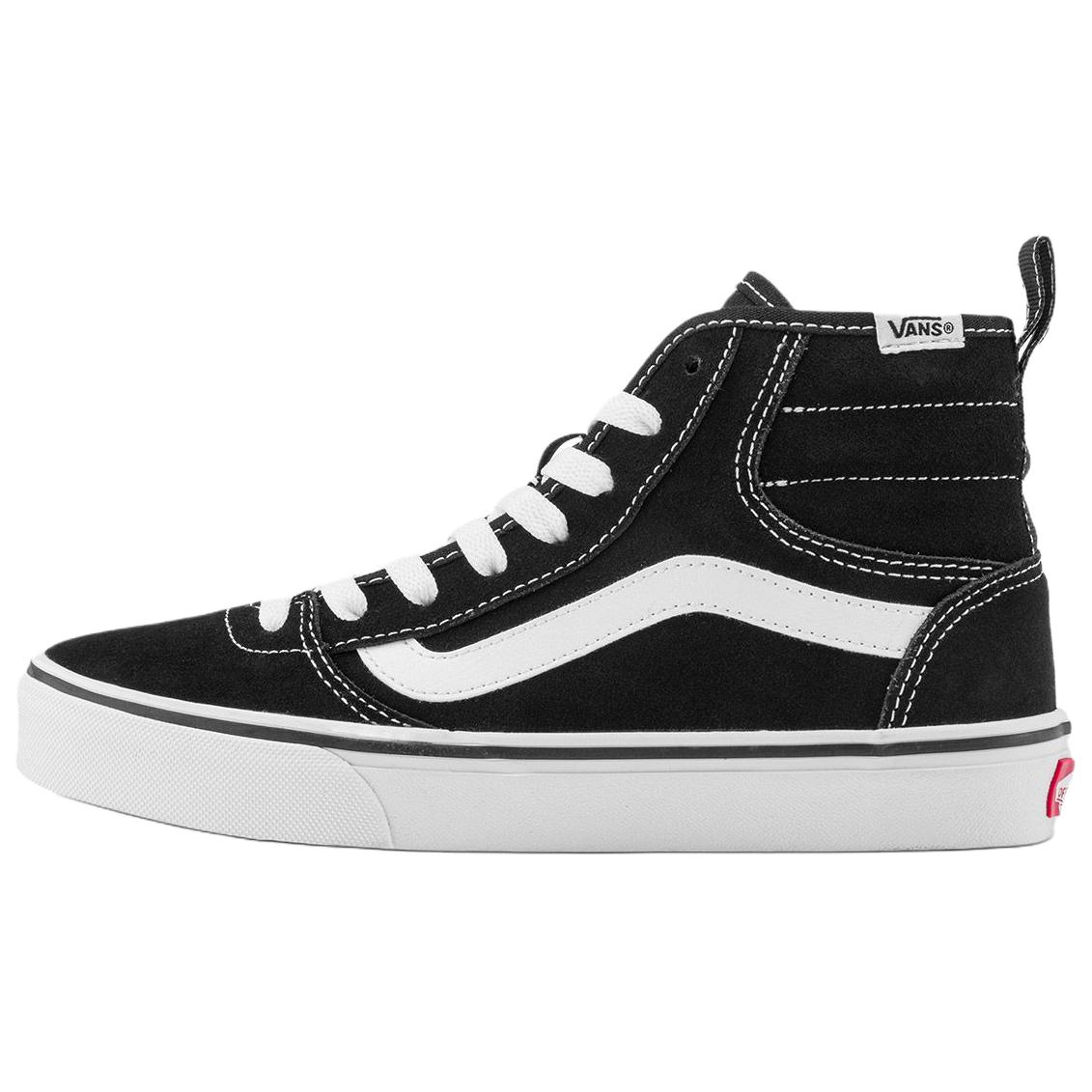 Vans Ashwood Hi High top Skateboard Shoes Women's Black White