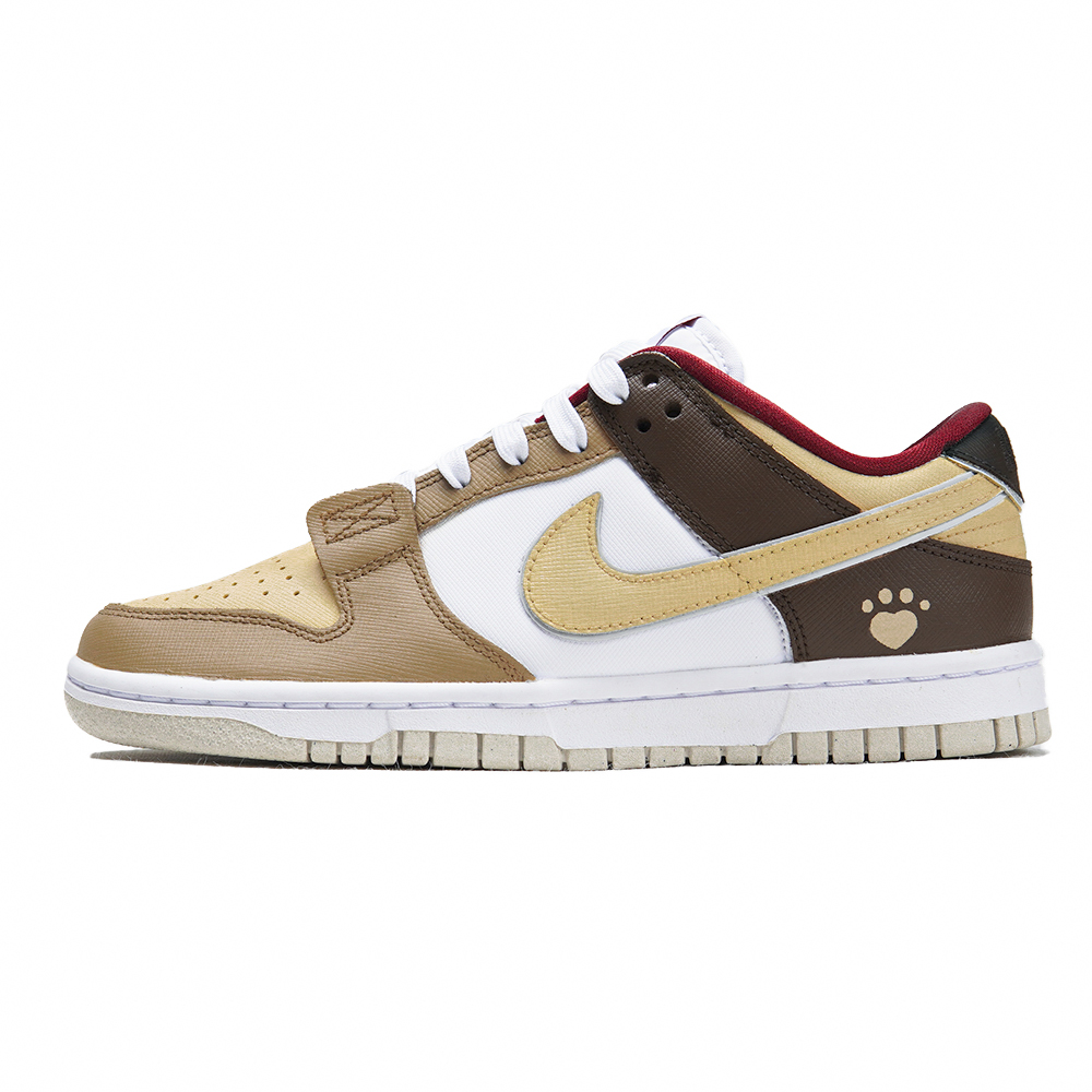 Nike Dunk Low Top Skateboard Shoes Women's Khaki