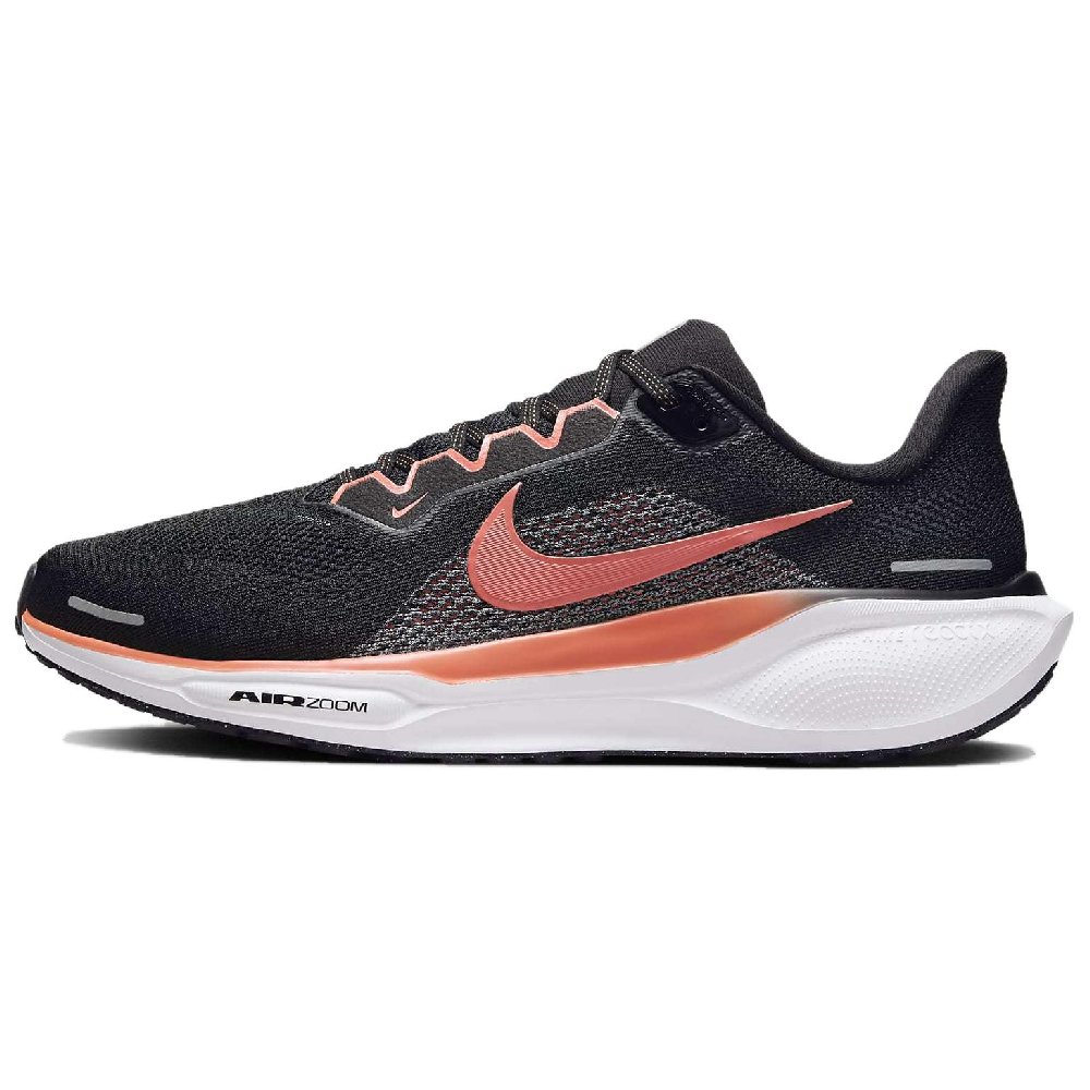 Nike Pegasus 41 Breathable Low Top Running Shoes Men's Black Orange