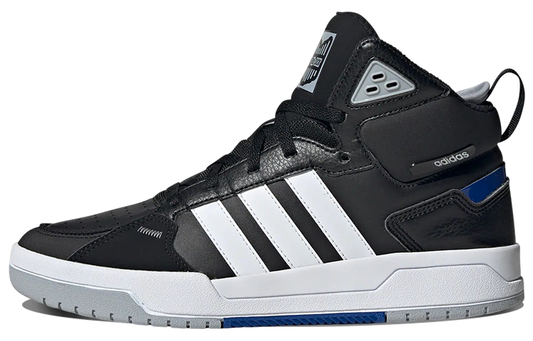 100DB Adidas Neo Mid 'Black White Blue'