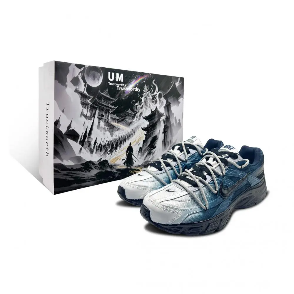 Nike Initiator Cushioning Low top Casual Running Shoes Unisex Navy Blue