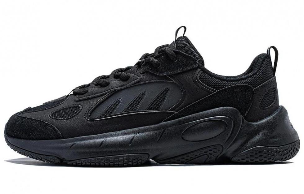 LiNing Wing Wind Abrasion Resistant Low Top Casual Shoes Men's Black