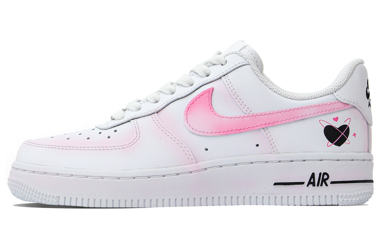 Nike Air Force 1 Low Low-Top Skateboard Shoes Women's White Pink