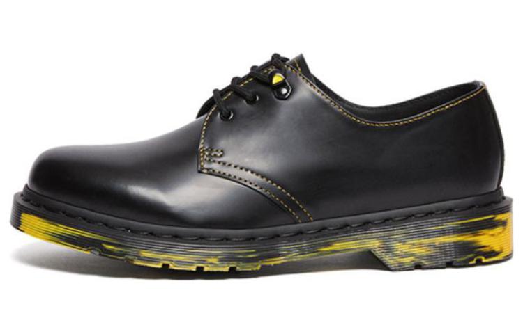 Dr.Martens 1461 Marbled Sole Leather Oxford Shoes 'Black Yellow'