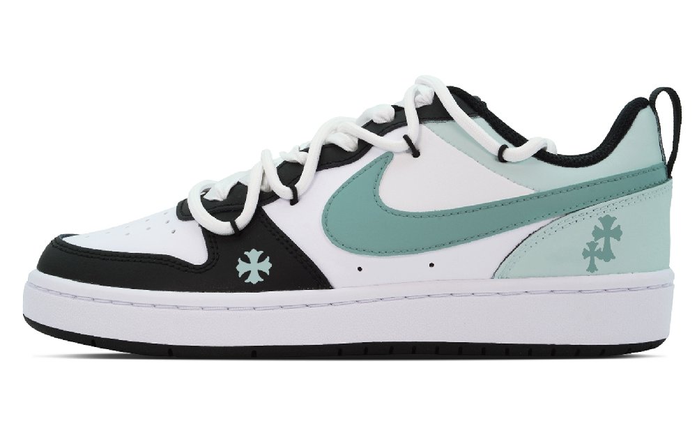 Nike Court Borough Puppy Fragment Low-Top Skateboard Shoes GS Green Black White