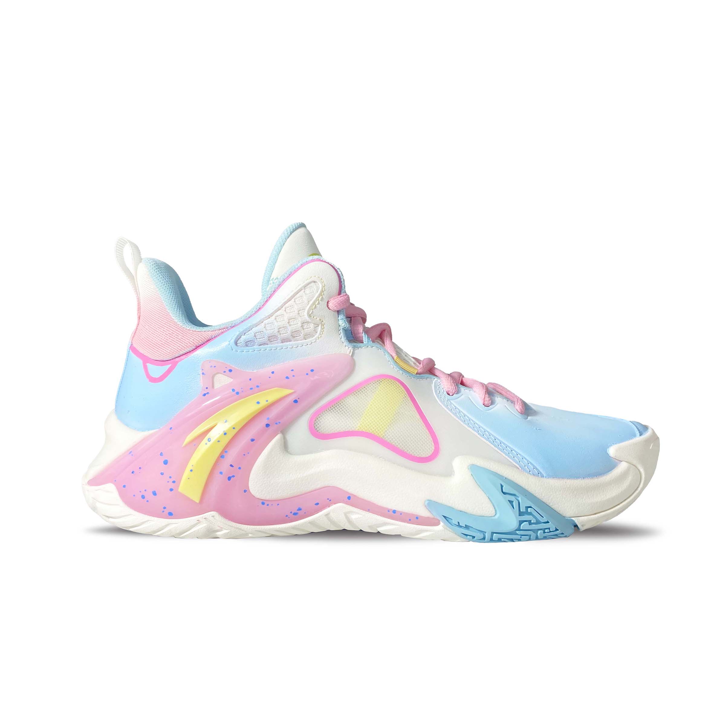 Anta Airspace 4 Slip Resistant, Abrasion Resistant, Breathable Low Top Basketball Shoes Men's Pink Blue Mismatched купить в интернет-магазине Yoocart с быстрой доставкой по России.