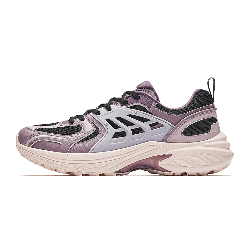Anta Lightweight Low-Top Casual Running Shoes Women's Purple Black