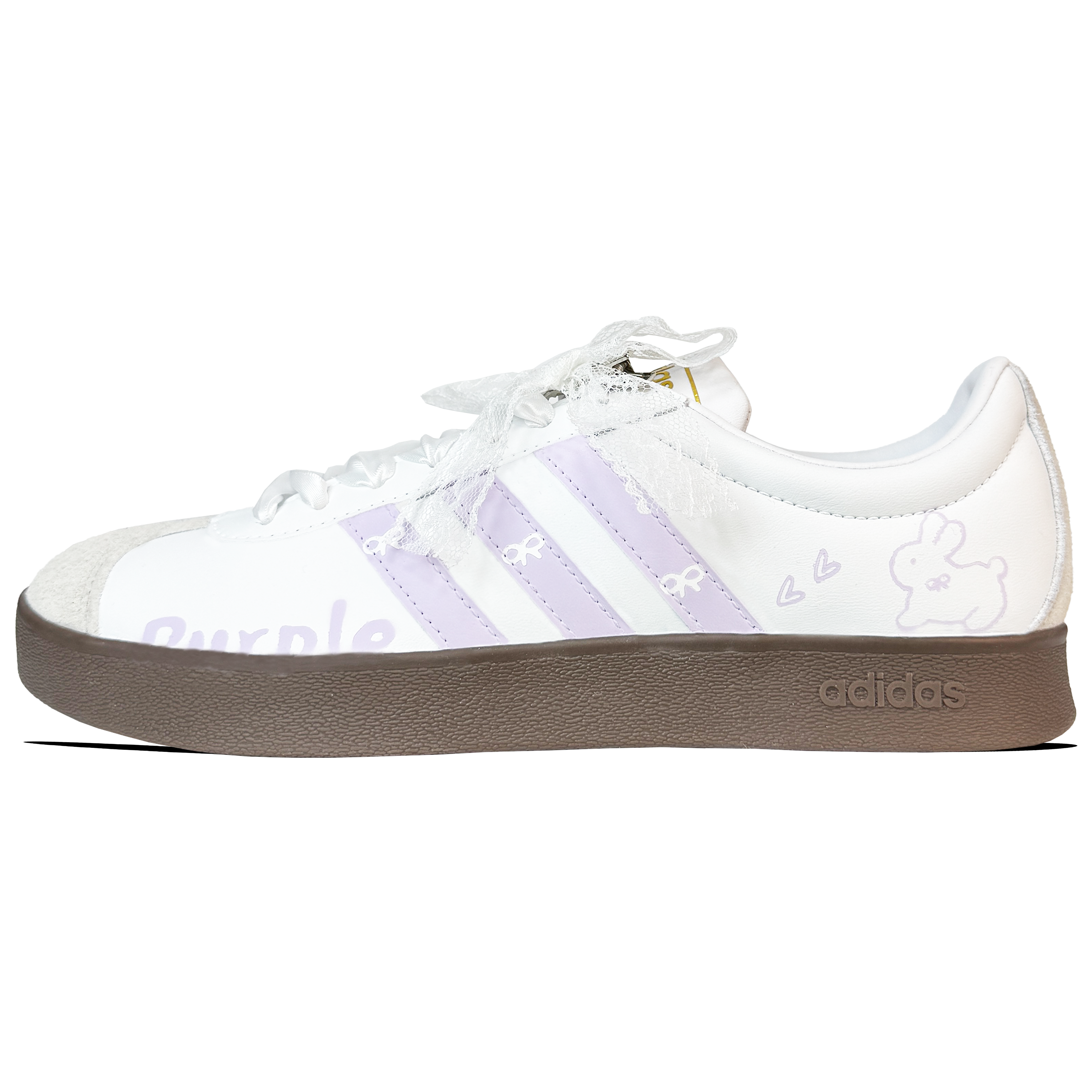 Adidas VL COURT 2.0 Wear resistant And Lightweight Low top Skateboard Shoes Unisex