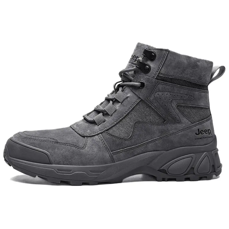 Jeep High Top Hiking Shoes Men's Gray