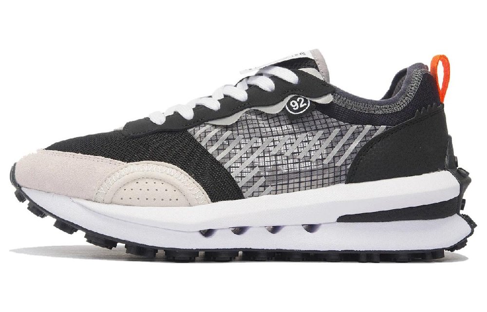 LINING Square Circle V2 Casual Shoes Men's Low top Black/White Sand Gray/Surface Gray