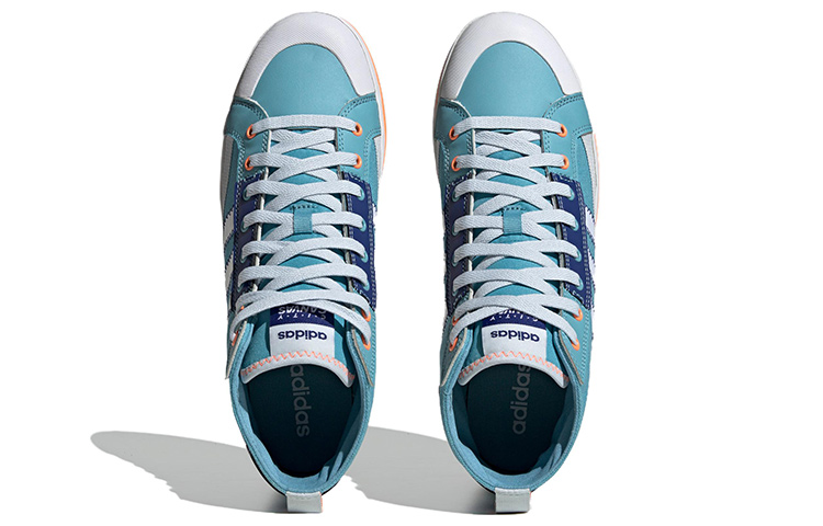 Adidas Neo City Canvas Hi 'Blue White Orange' купить в интернет-магазине Yoocart с быстрой доставкой по России.
