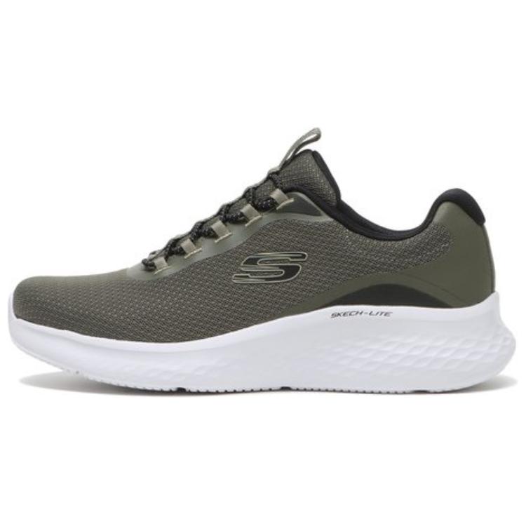 Skechers Anti Slip Wear Resistant Low Top Running Shoes Men's Gray