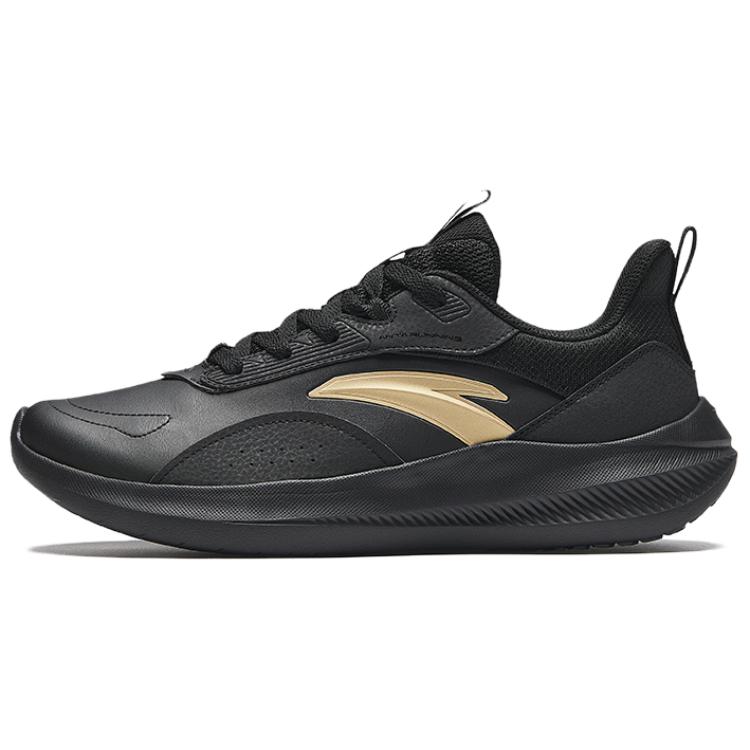 Anta Cushioning Waterproof Low Top Casual Running Shoes Men's Black