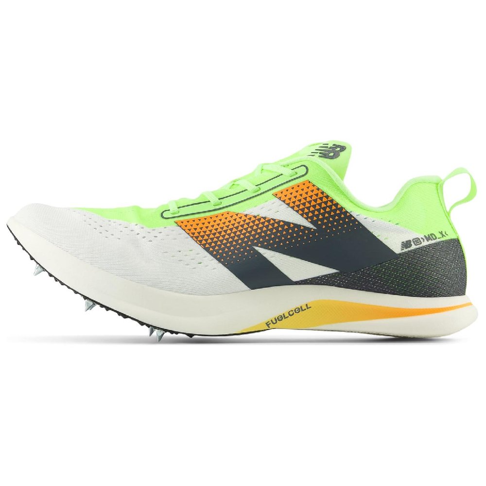 New Balance FuelCell SuperComp MDXv3 White Bleached Lime Glo Hot Mango