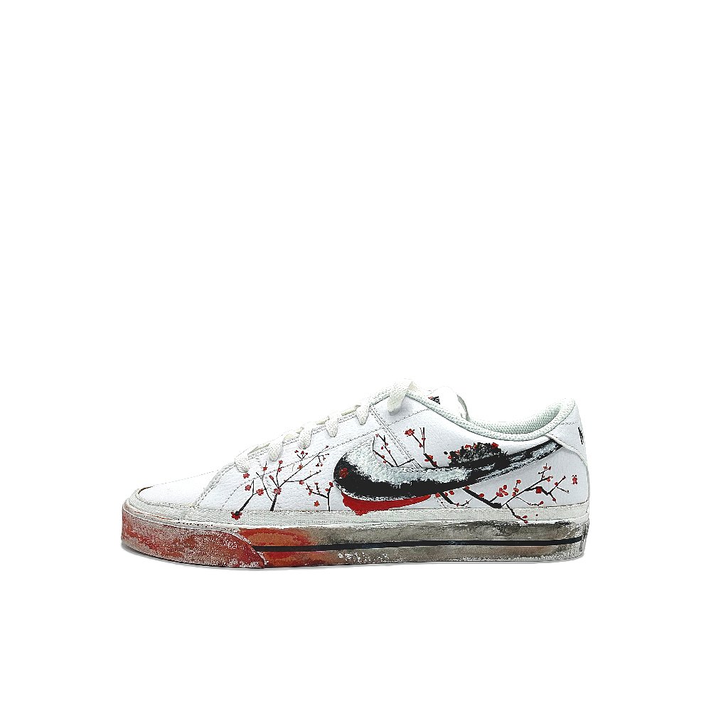 Nike Court Legacy Low Top Skateboard Shoes Men's White