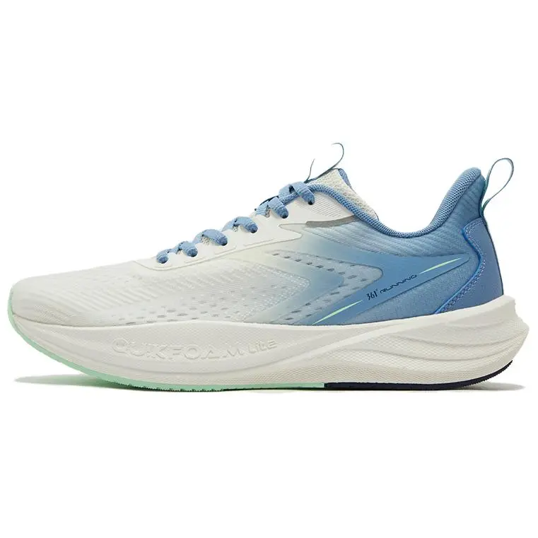 361° Breathable And Wear resistant Low Top Casual Running Shoes Men's White Blue