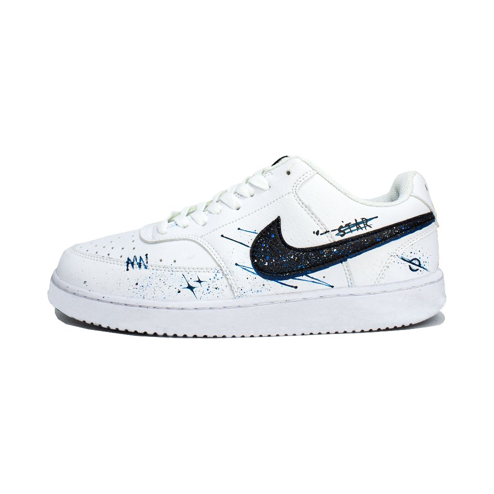 Nike Court Vision Low Top Skateboard Shoes Unisex White