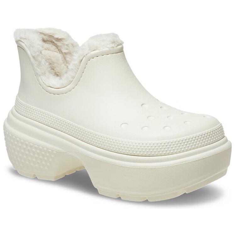 Crocs Stomp Ankle Boots Unisex White