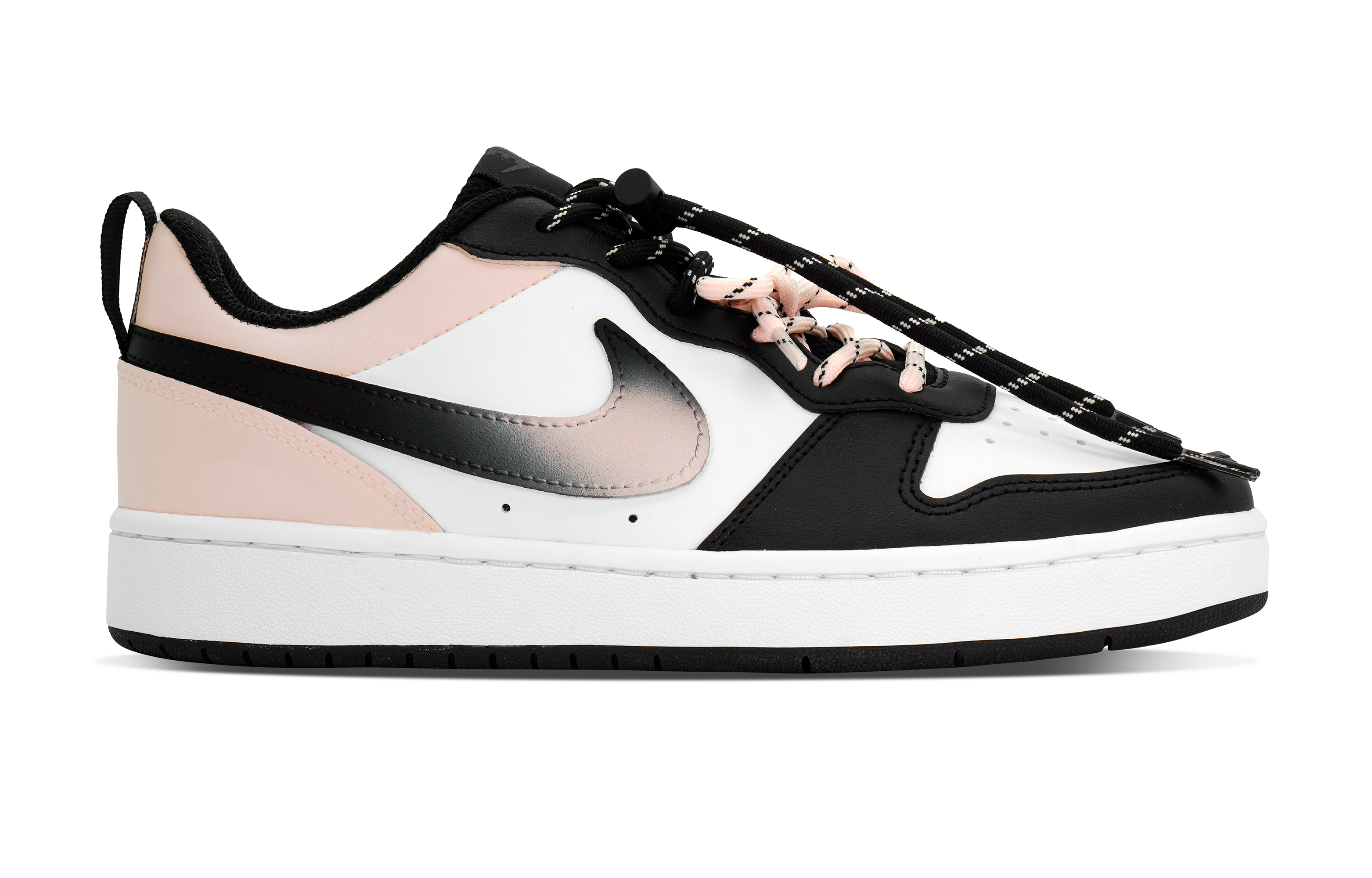 Nike Court Borough Skateboard Shoes Women's Low top Black/Pink/White