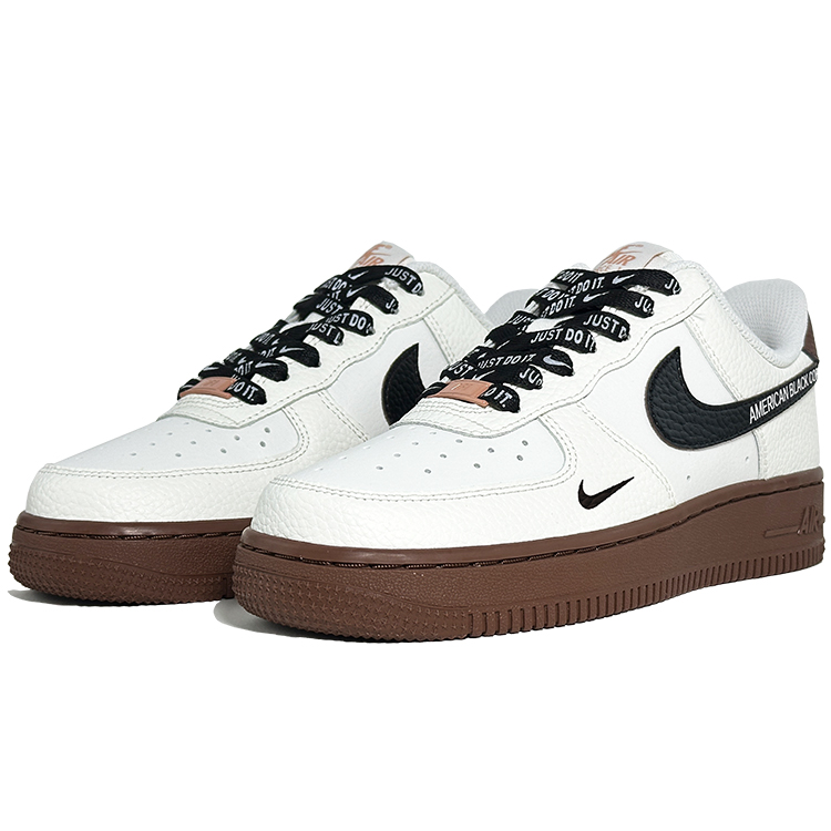 Nike Air Force 1 Skateboard Shoes Unisex Low top Black/White/Coffee купить в интернет-магазине Yoocart с быстрой доставкой по России.