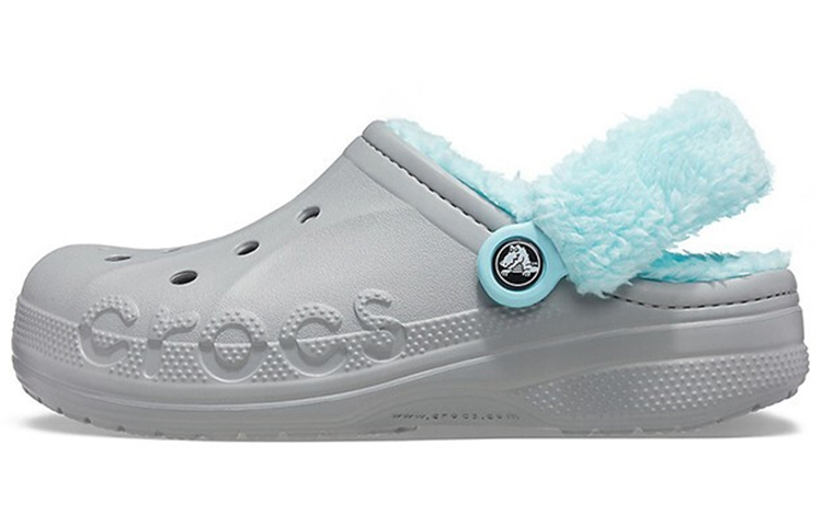 Crocs Classic Clog Stay Warm Fleece Lined Shoe Unisex Gray Blue