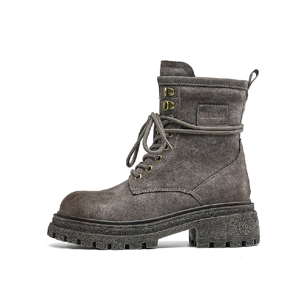 EBLAN Martin Boots Women's Gray