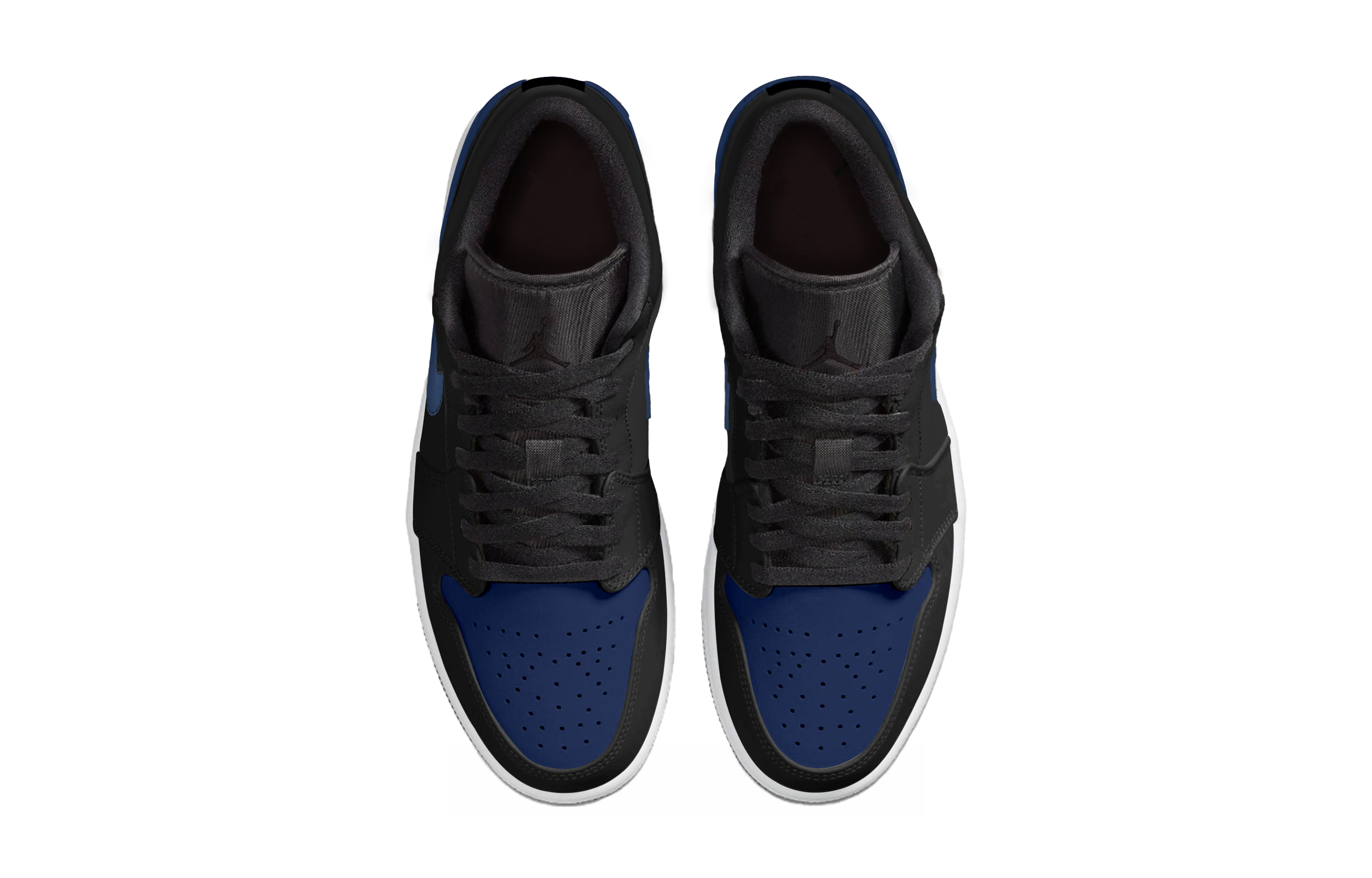 Jordan Air Jordan 1 Abrasion Resistant Low top Skateboard Shoes Unisex Black Blue купить в интернет-магазине Yoocart с быстрой доставкой по России.