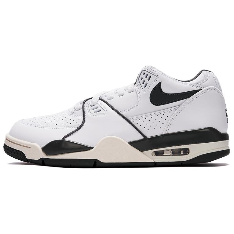 Nike Air Flight 89 Cushioning, Abrasion Resistant, Breathable, Lightweight Low Top Vintage Basketball Shoes Men's White