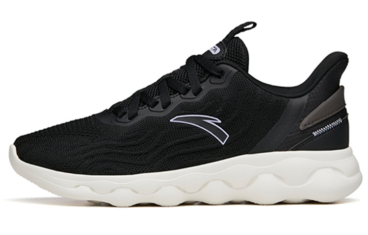 Anta Rebound Cushioning, Abrasion Resistant, Slip Resistant Low Top Running Shoes Women's Black