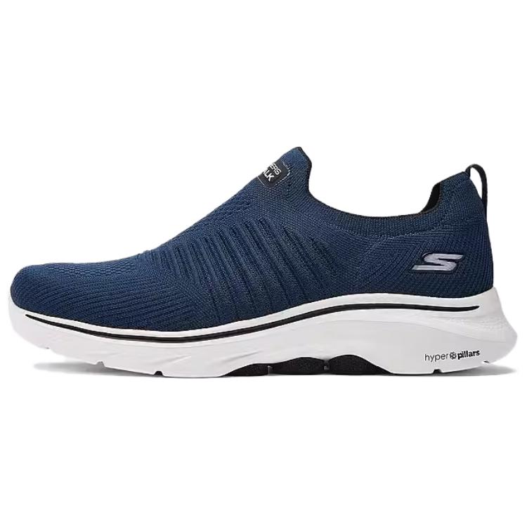 Skechers GO WALK 1 Slip-Resistant Breathable Support Height Increasing Low-Top Casual Shoes Men's Blue Black
